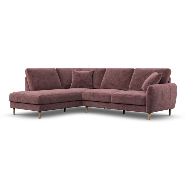 Rosewood Fabric Sofas - Right Hand Corner Chaise Sofa - Zara Range - Oak Furnitureland
