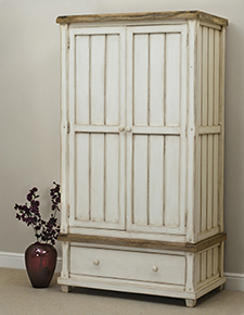 Shabby Chic Solid Mango Wardrobe