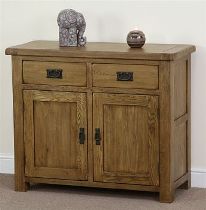 Rustic Solid Oak Small Sideboard Rustic Solid Oak Small Sideboard
