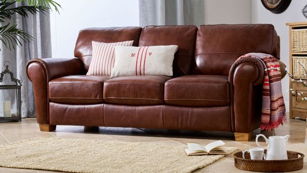 Verona Leather Sofas | Free Delivery | Oak Furniture Land