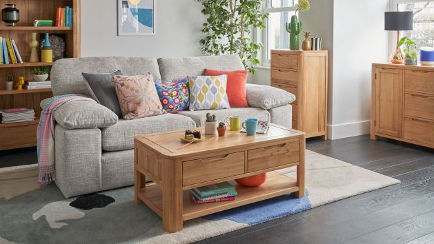 Living Room Furniture | Solid Oak Living Room Sets | Oak ...