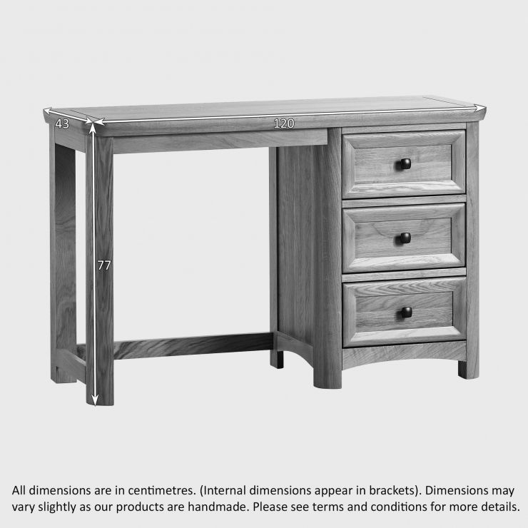 Wiltshire Dressing Table in Natural Solid Oak Oak Furniture Land