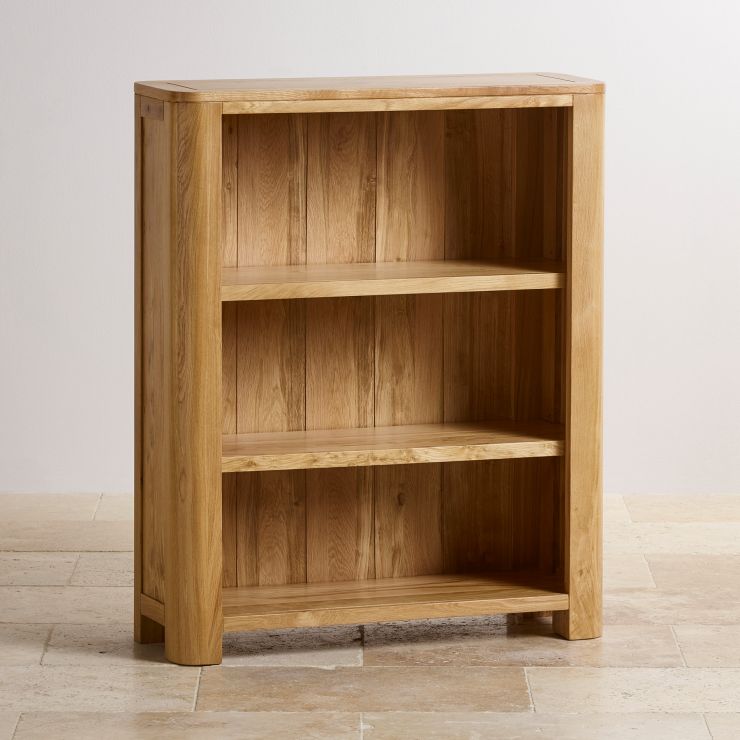 Romsey Small Bookcase in Natural Solid Oak Oak Furniture Land