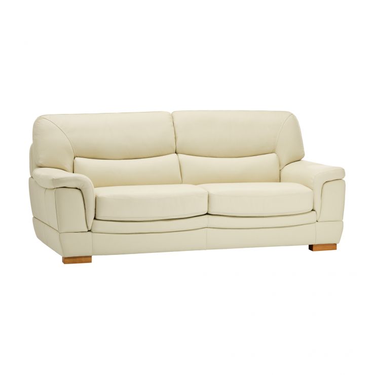 Brandon 3 Seater Leather Sofa Bed Oak Furniture Land
