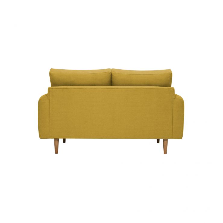 Brighton 2 Seater Sofa in Saffron Fabric Oak Furnitureland