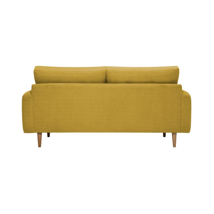 Brighton 3 Seater Sofa in Saffron Fabric Oak Furnitureland