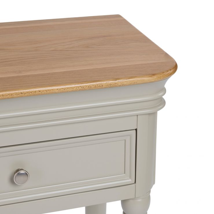 Brindle Console Table I Natural Oak and Painted Oak Furnitureland