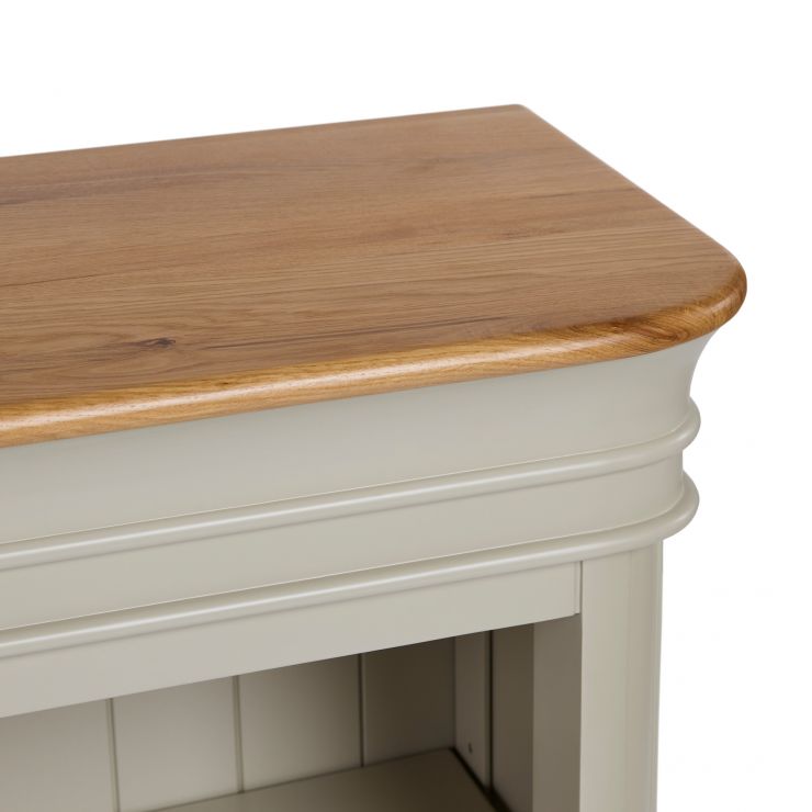 Brindle Small Bookcase I Natural Oak and Painted Oak Furnitureland