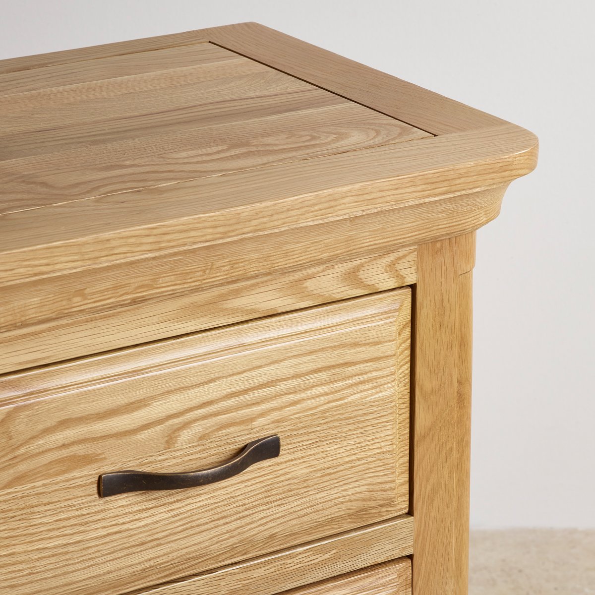 Canterbury Bedside Table Natural Finish Oak Furniture Land