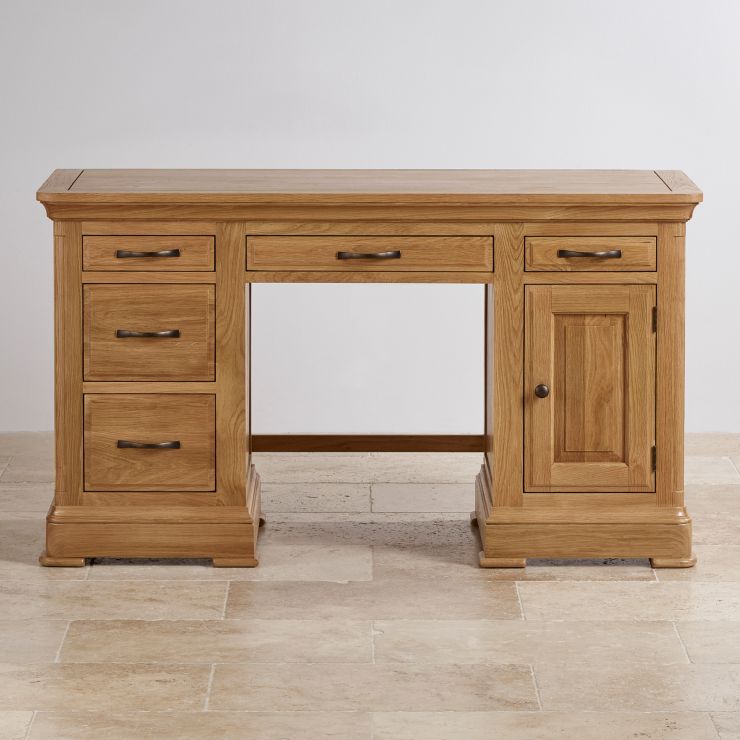 Canterbury Computer Desk Solid Oak Oak Furniture Land
