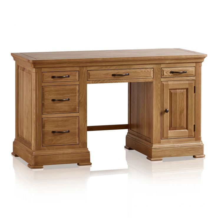 Canterbury Computer Desk | Solid Oak | Oak Furniture Land