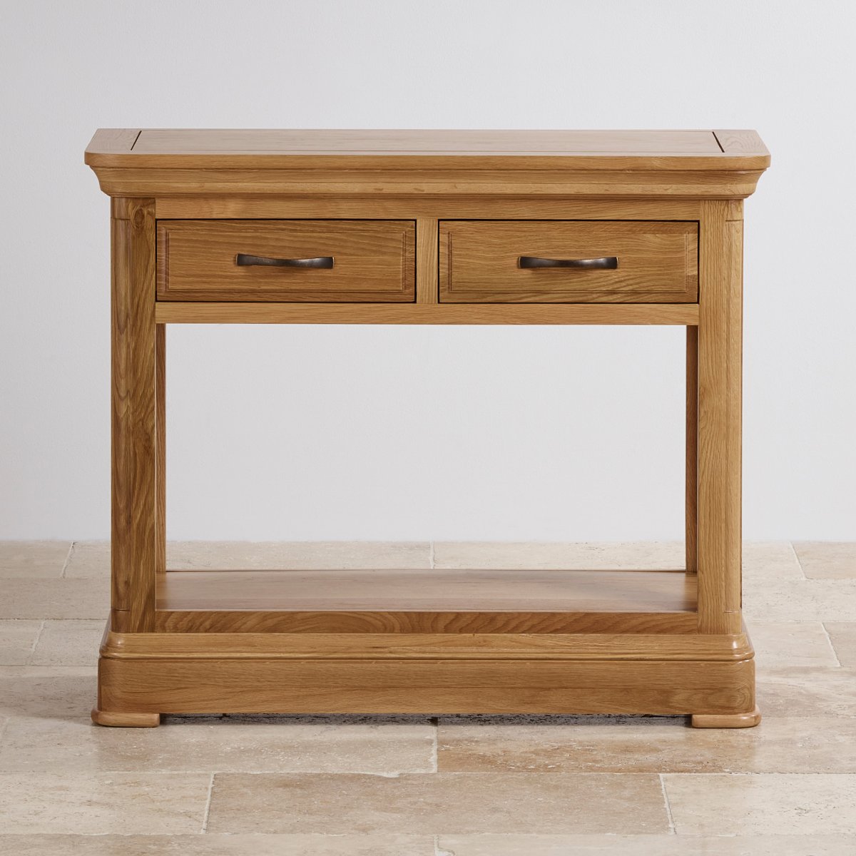 Canterbury Console Table Natural Solid Oak Oak Furniture Land
