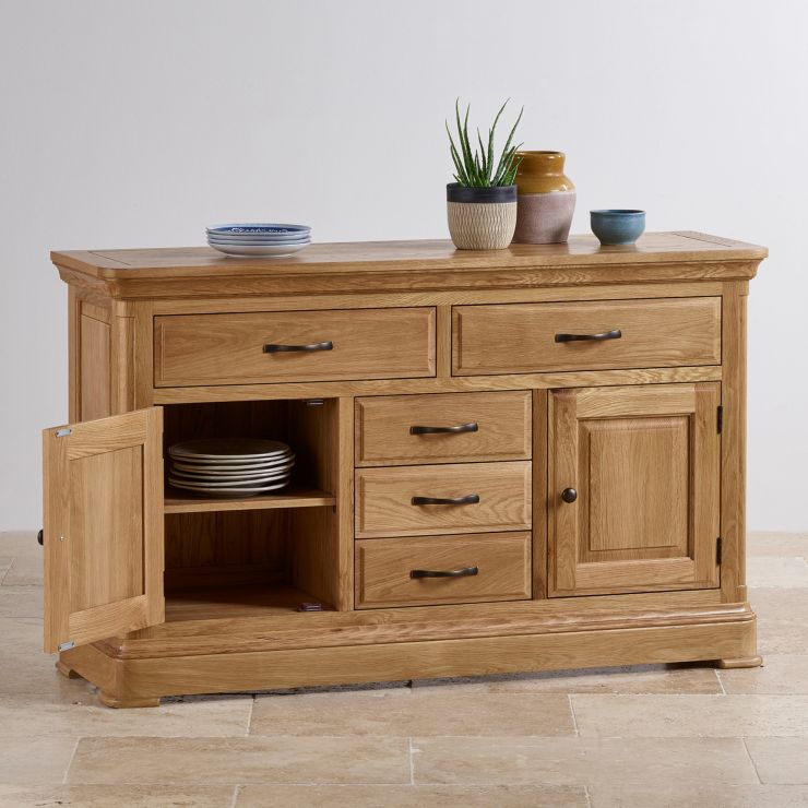 Canterbury Large Sideboard Solid Oak Oak Furniture Land