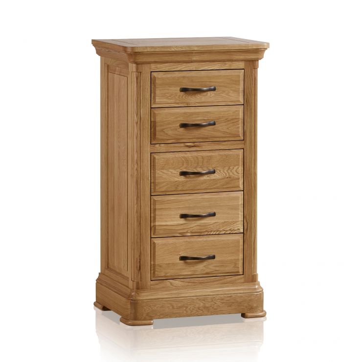 Solid Oak Tallboy Canterbury Collection Oak Furniture Land