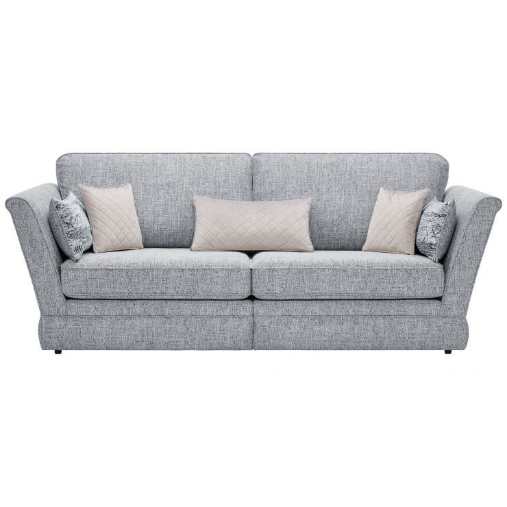 Carrington 4 Seater Sofa in Navy Oak Furniture Land