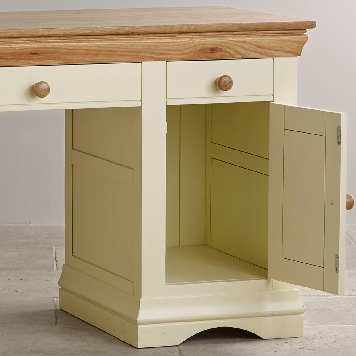 Country Cottage Painted Computer Desk in Solid Oak