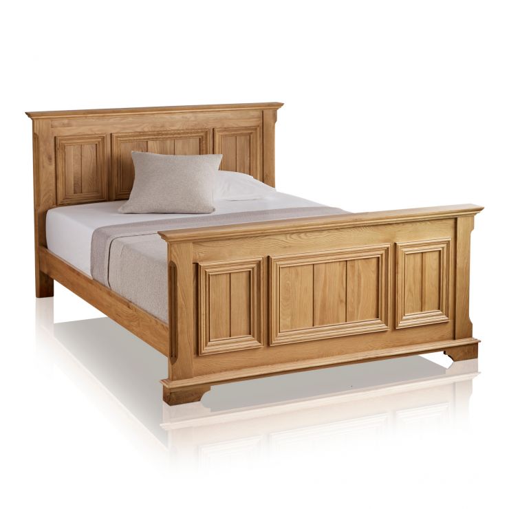 Edinburgh Double Bed in Natural Solid Oak Oak Furniture Land