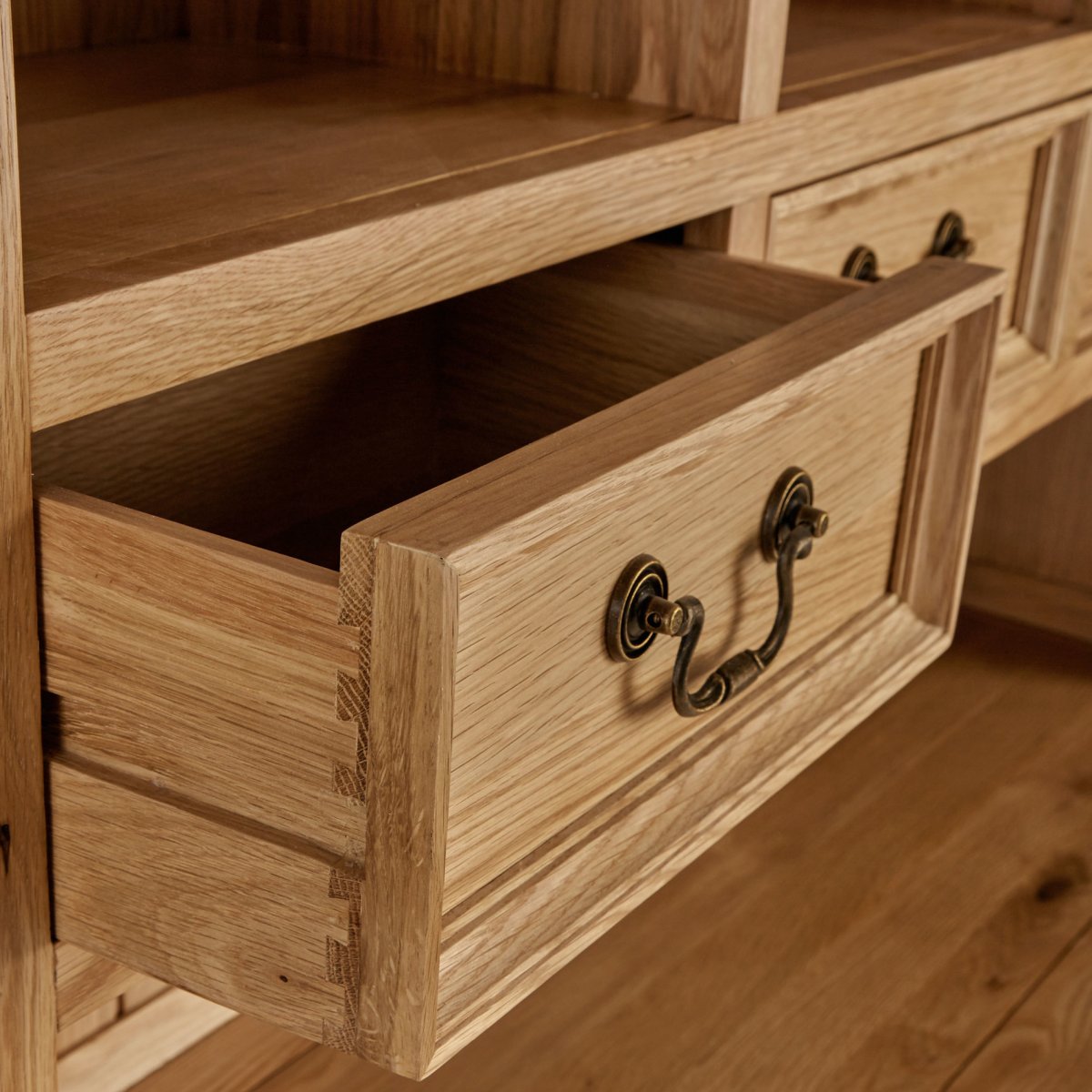 Edinburgh Natural Solid Oak Large Dresser by Oak Furniture Land