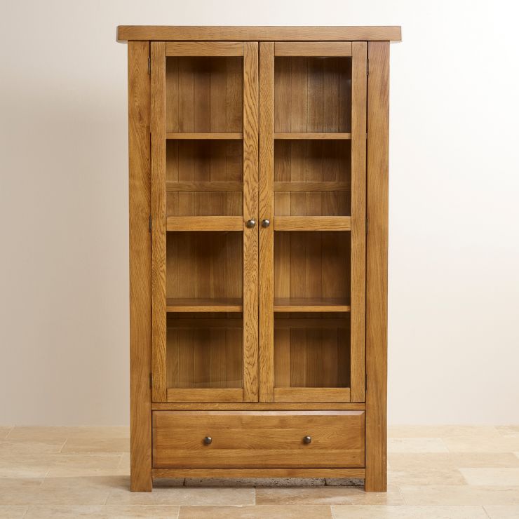 Hercules Display in Rustic Solid Oak Oak Furniture Land