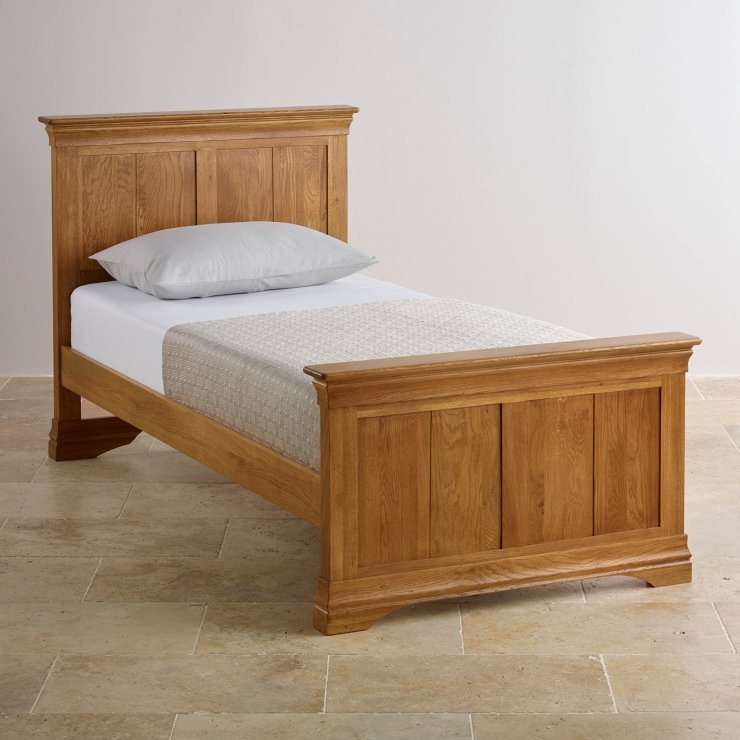 French Farmhouse Single Bed Solid Oak Oak Furniture Land