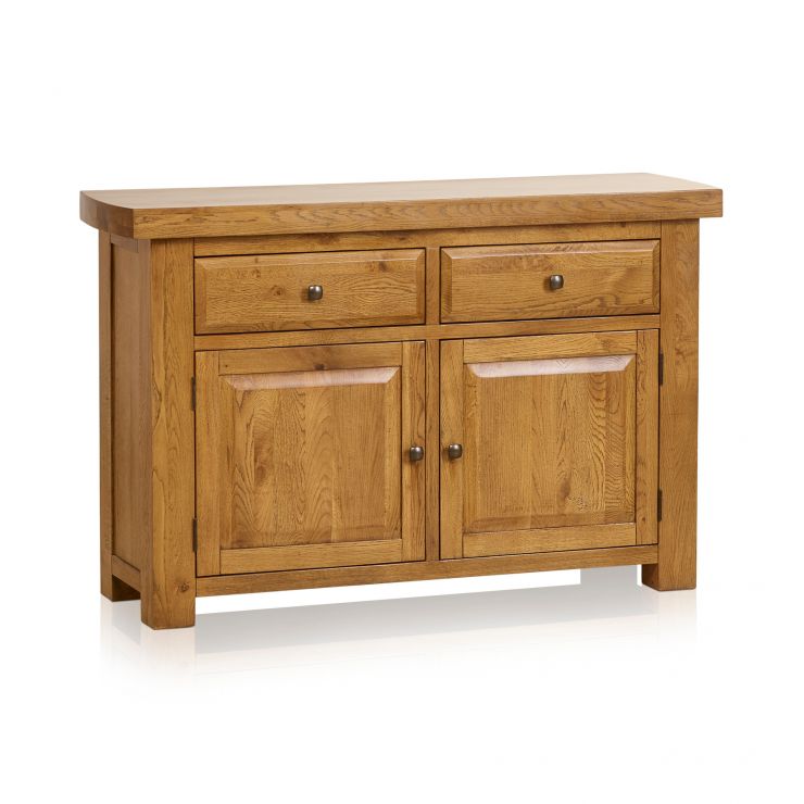 Hercules Small Sideboard in Rustic Solid Oak Oak Furnitureland