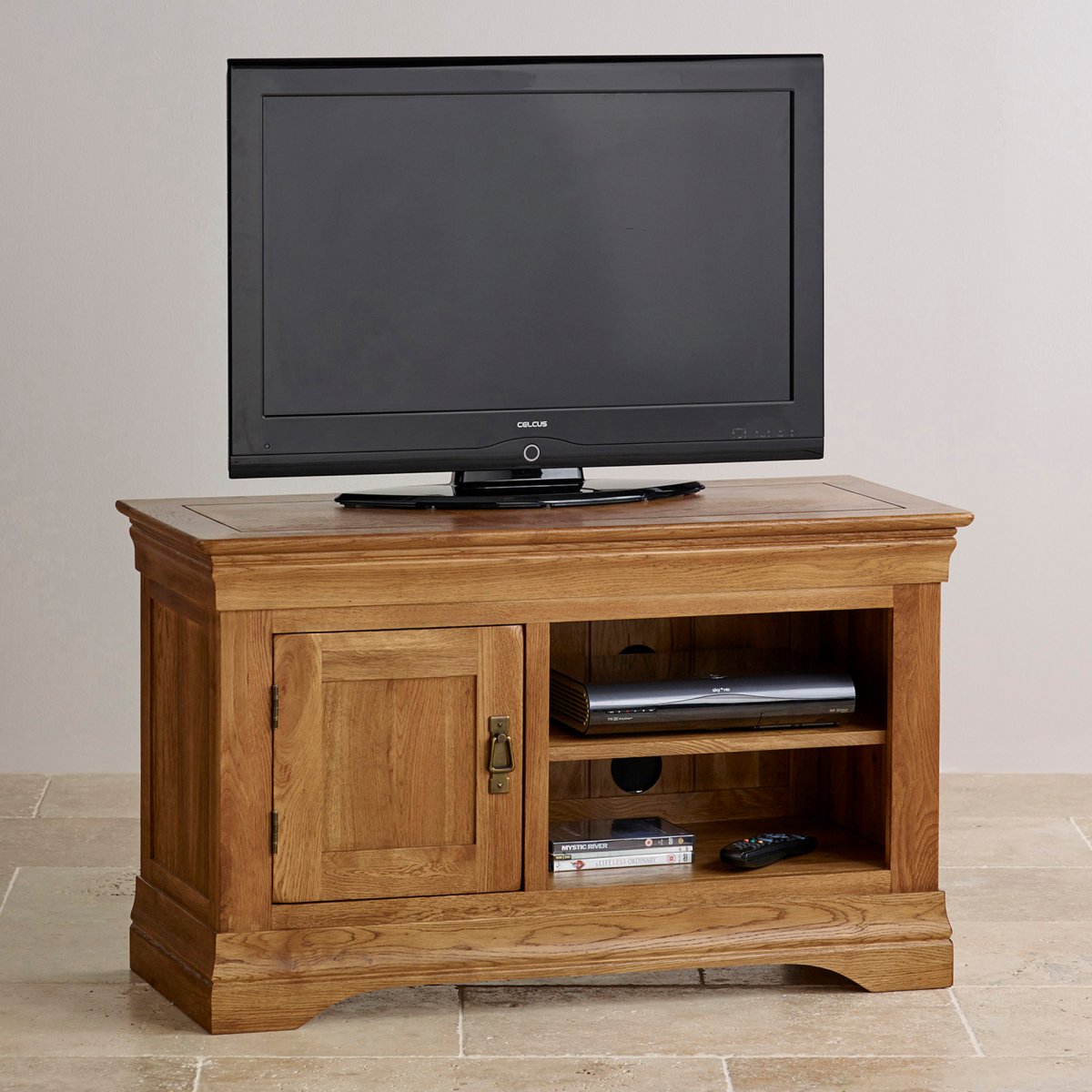 French Farmhouse TV  Cabinet  Solid Oak  Oak  Furniture Land