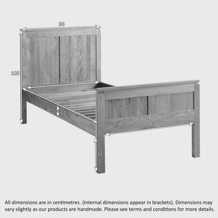 Galway Natural Solid Oak Single Bed Bedroom Furniture