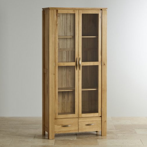 Galway Natural Solid Oak Bookcase Living Room Furniture