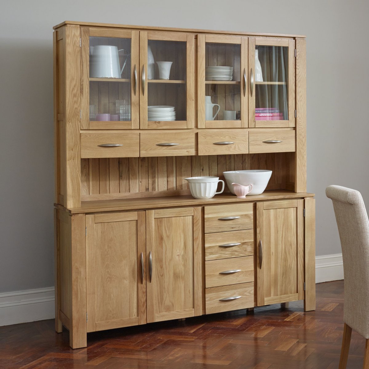 Galway Natural Solid Oak Large Dresser by Oak Furniture Land