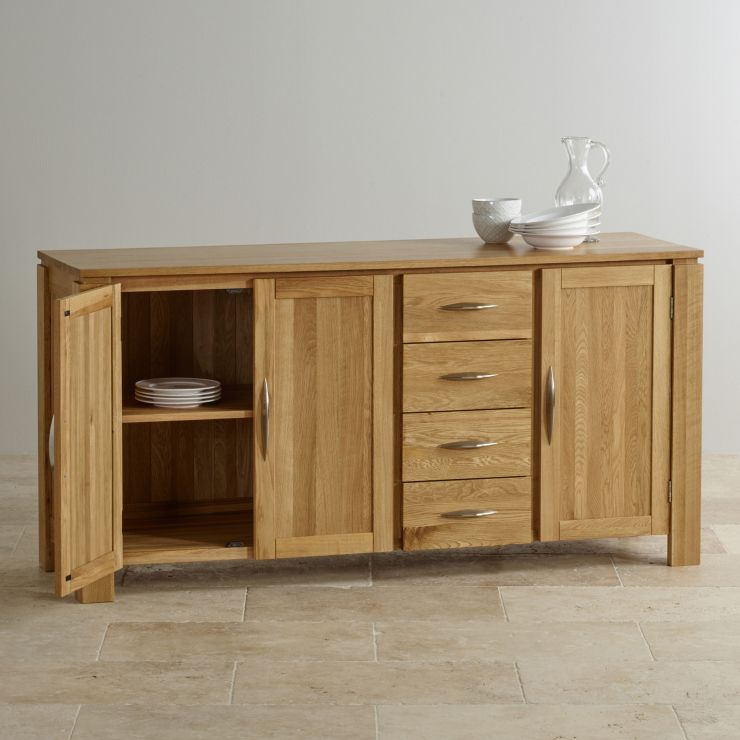 Galway Large Sideboard in Natural Solid Oak Oak Furniture Land