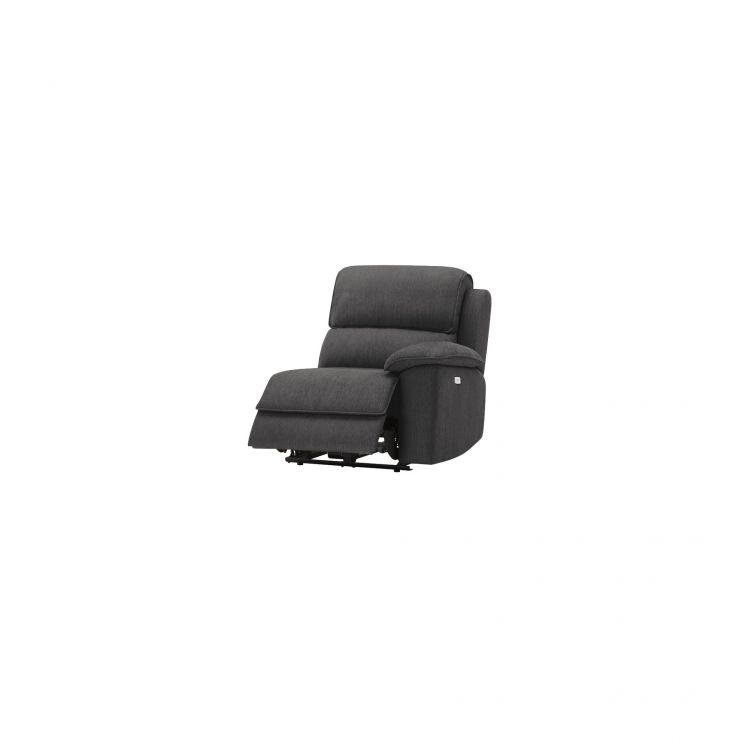 Goodwood Right Module Charcoal Electric Recliner Oak Furnitureland