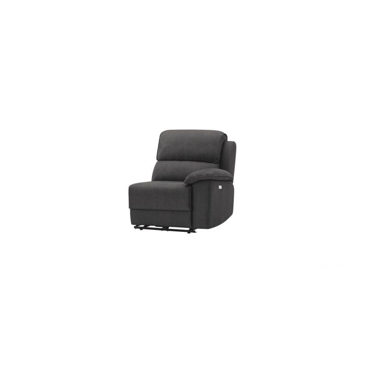 Goodwood Right Module Charcoal Electric Recliner Oak Furnitureland