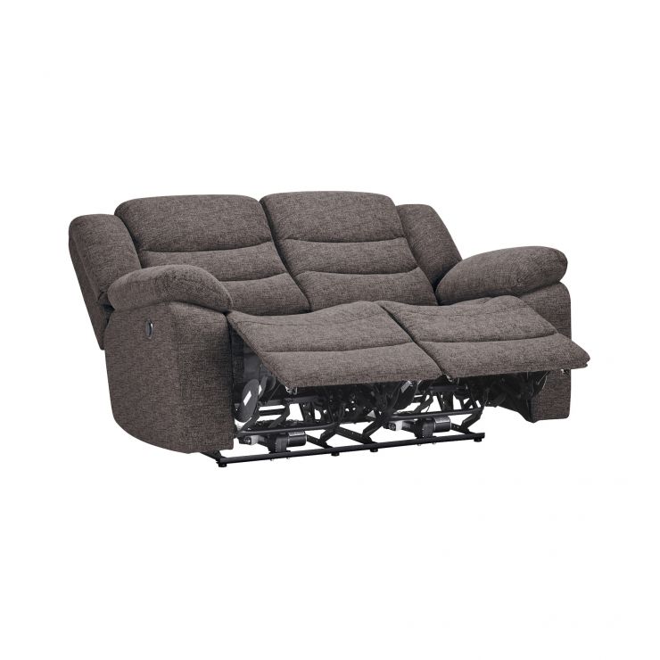 Grayson 2 Seater Electric Recliner Sofa Charcoal Fabric