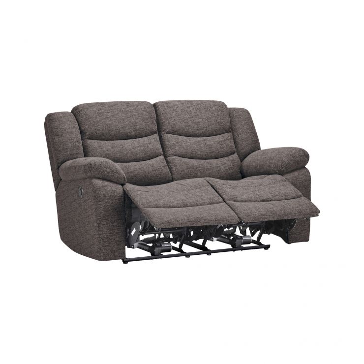 Grayson 2 Seater Electric Recliner Sofa Charcoal Fabric