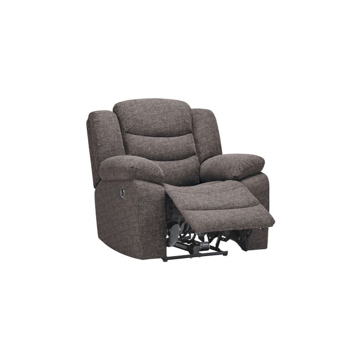 Grayson Electric Recliner Armchair - Charcoal fabric