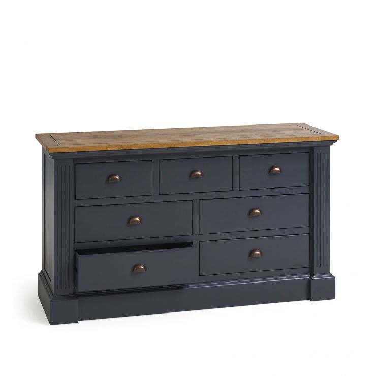 Highgate Blue Chest of Drawers Oak Furnitureland