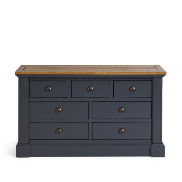 Highgate Blue Chest of Drawers Oak Furnitureland