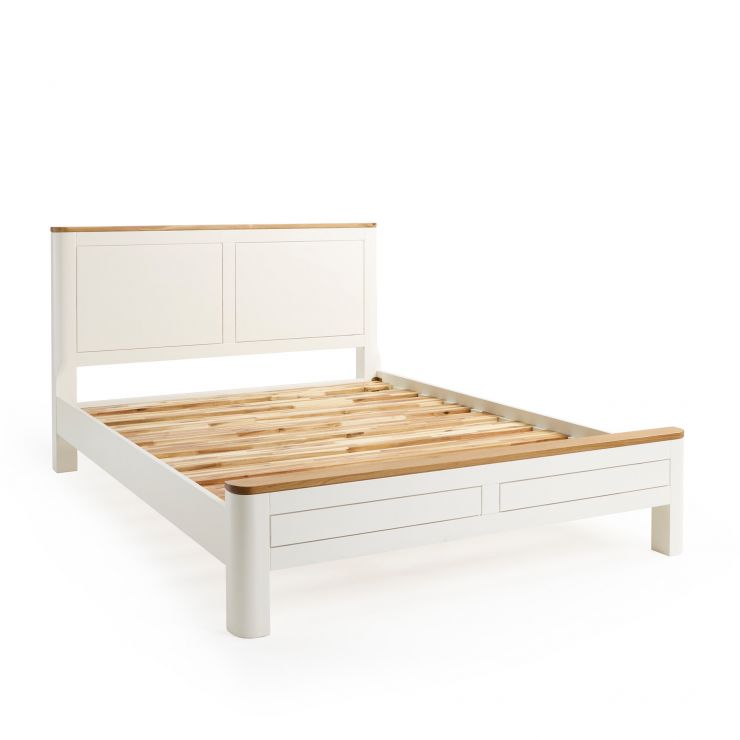 White King Size Bed White King Bed Hove Range Oak furnitureland