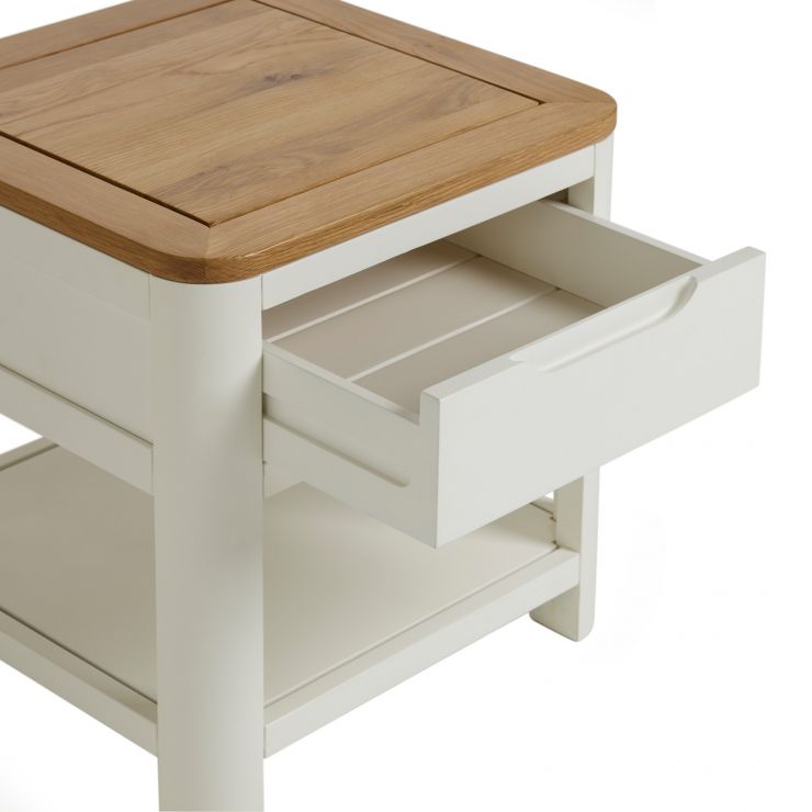 Hove Side Table I Natural Oak and Painted Oak Furnitureland