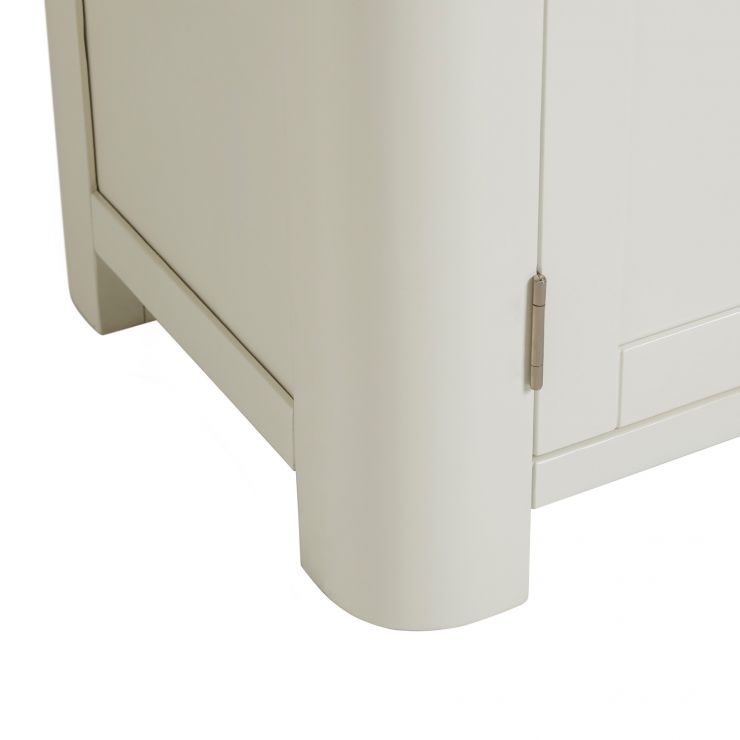 Small White TV Unit Small White TV Stand Hove Oak Furnitureland