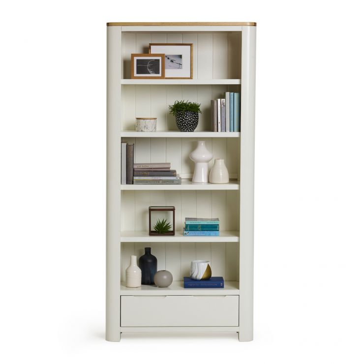 White Bookcase White Tall Bookcase Hove Oak Furnitureland