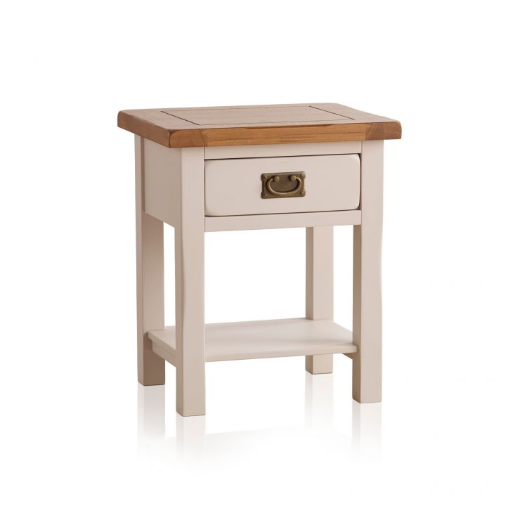 Kemble Painted Lamp Table in Solid Oak Oak Furniture Land