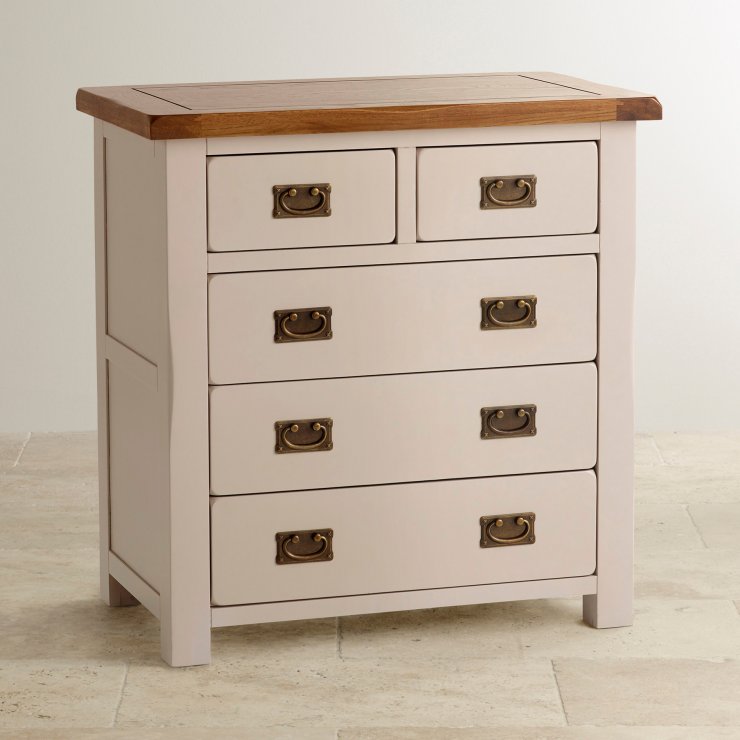 Kemble Chest of Drawers in Rustic Solid Oak Oak Furniture Land