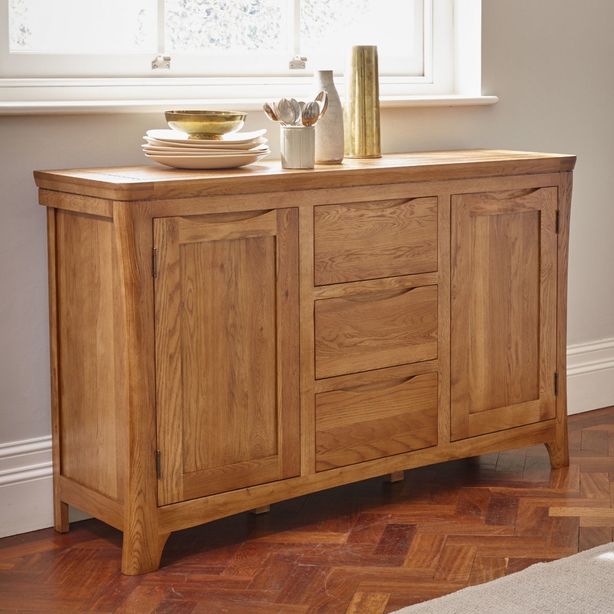 Orrick Large Sideboard Solid Oak Oak Furniture Land
