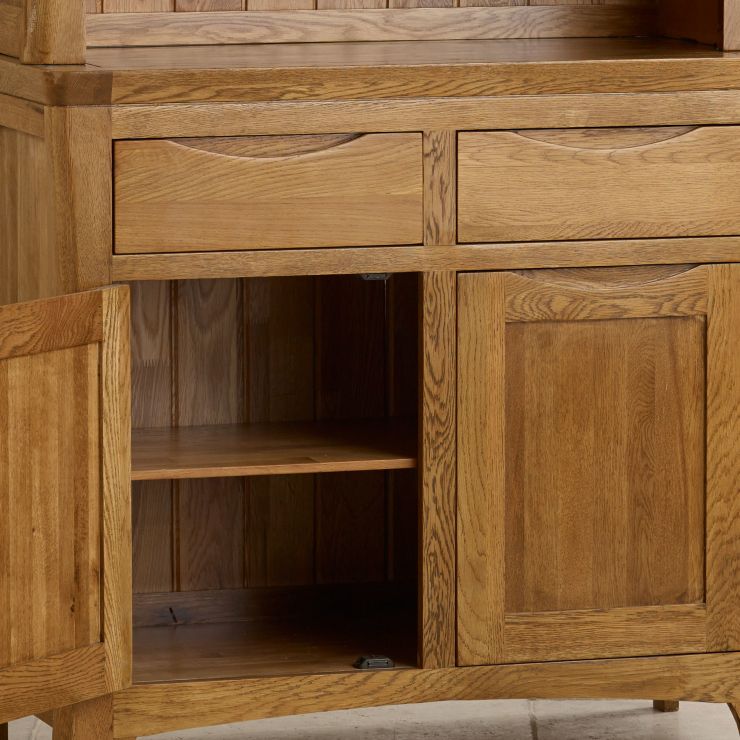 Orrick Small Dresser in Rustic Solid Oak Oak Furniture Land