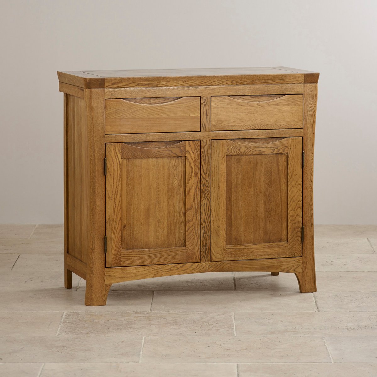 Orrick Small Sideboard in Rustic Solid Oak Oak Furniture Land