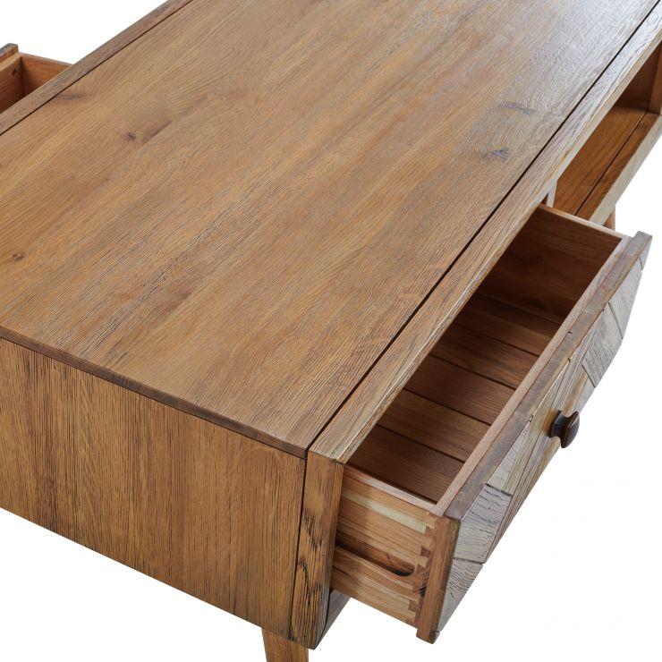 Parquet Mid Century Coffee Table Oak Furnitureland