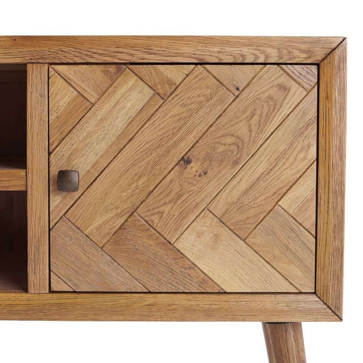 Parquet Mid Century TV Unit Oak Furnitureland
