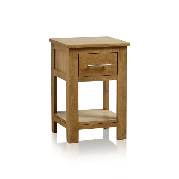 Rivermead 1 Drawer Side Table in Natural Solid Oak