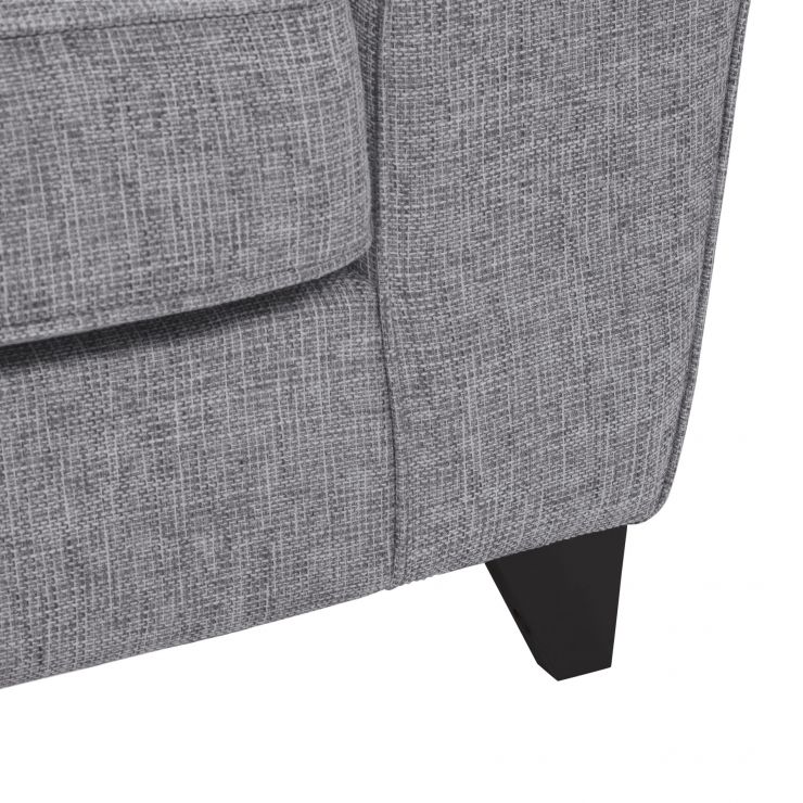 Robyn Silver 4 Seater Sofa in Fabric Oak Furnitureland